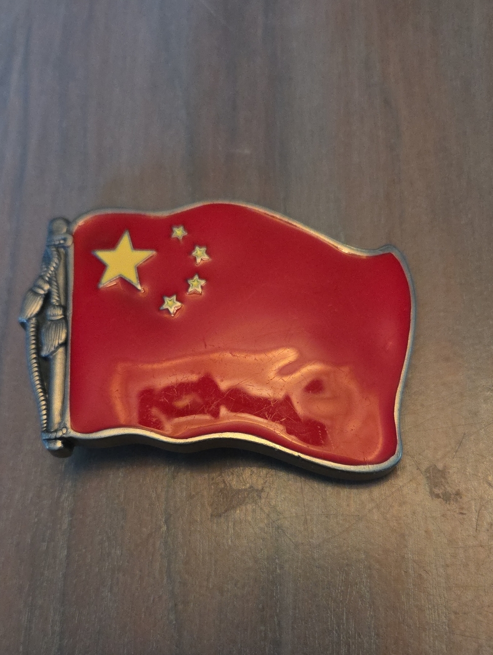 China Flag Chinese Beijing Shanghai Asia Asian Metal Unisex Men’s Belt Buckle